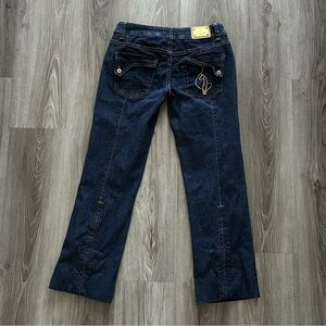 Y2K Baby Phat Dark Blue Straight Leg Jeans